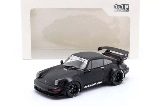 Solido Porsche 911 964 RWB Darth Vader 2016 Black Diecast 1/18 Scale Model Car