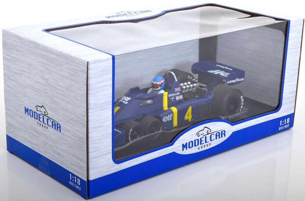 1/18 scale TYRRELL P34 #4 Patrick Depailler 1976 Swedish GP Diecast Model Car