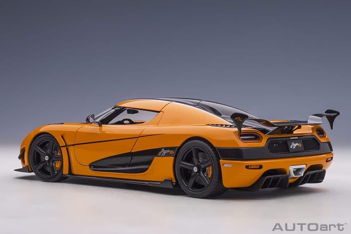 AUTOart Koenigsegg Agera RS Orange/Carbon Black 1/18 Scale Model Car 79023