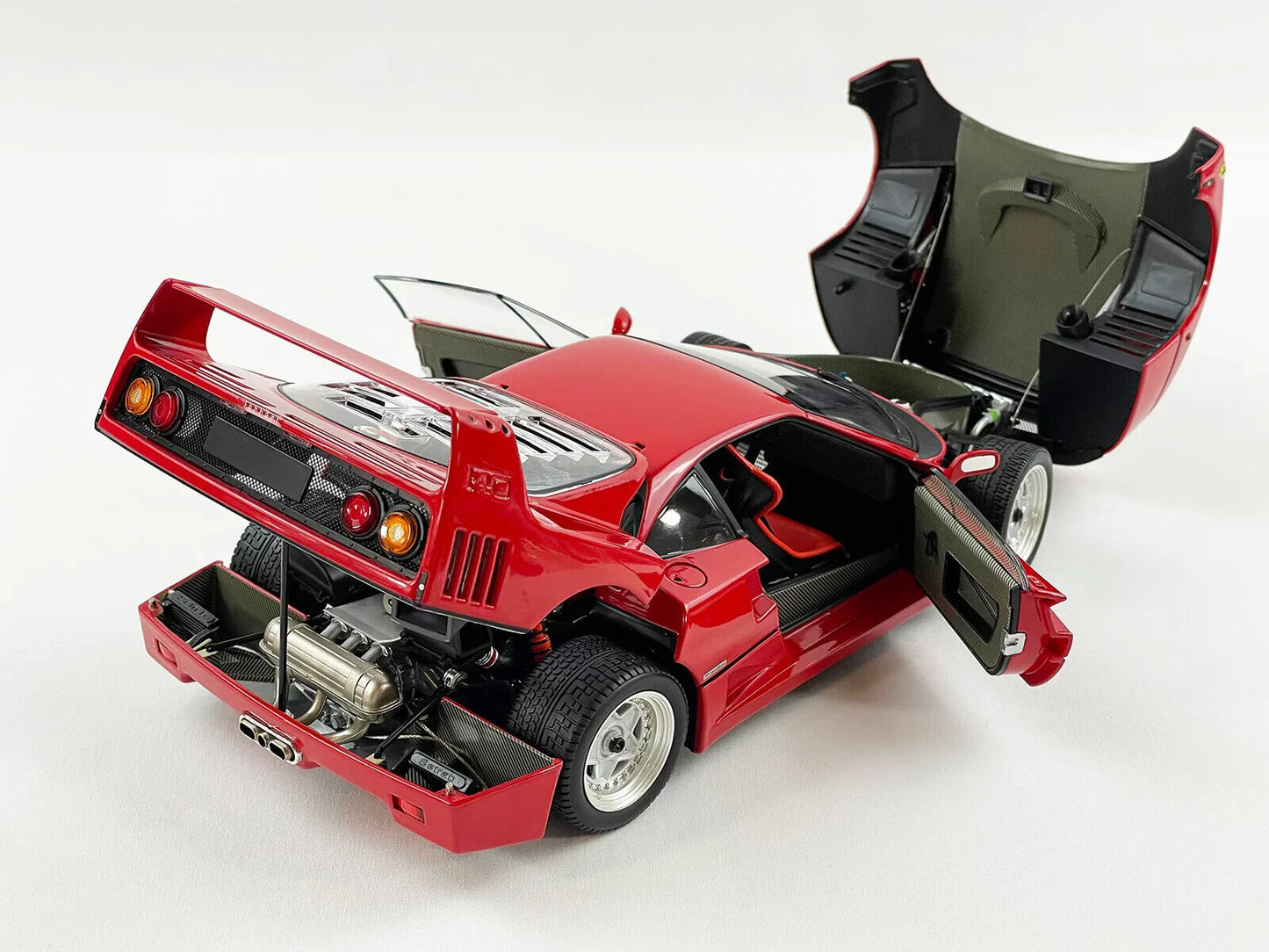 1/18 Scale Ferrari F40 Red Diecast Model Car w/ Opening parts by BBR for Kyosho