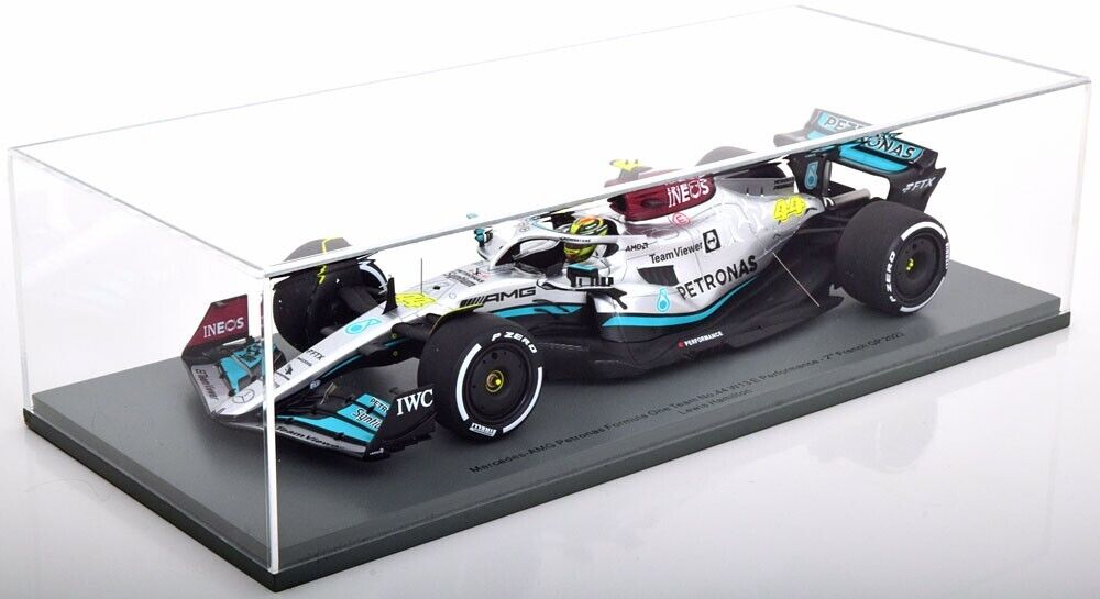 Mercedes-AMG Petronas W13 2022 French GP Hamilton #44 1/18 Scale Spark Model Car