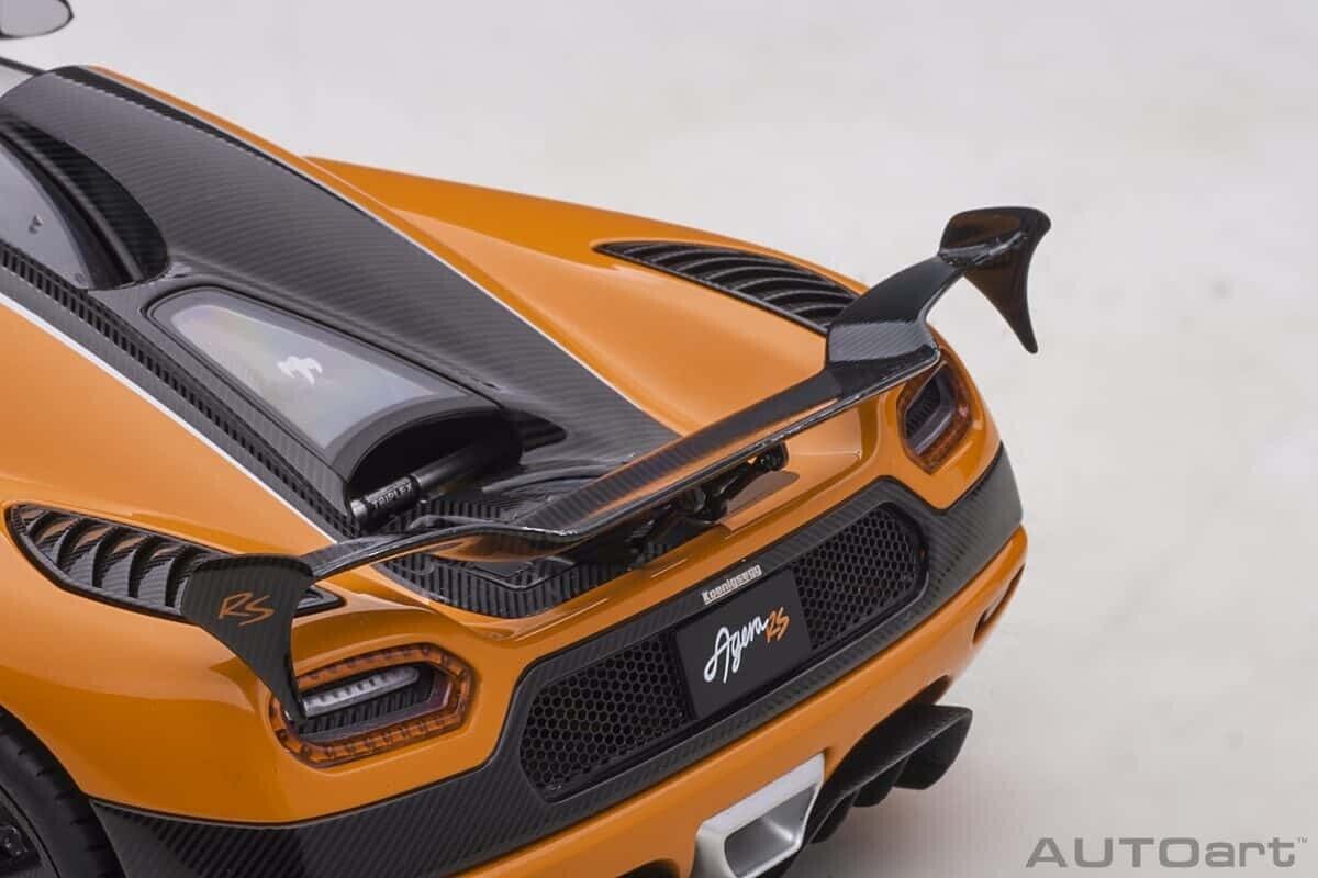 AUTOart Koenigsegg Agera RS Orange/Carbon Black 1/18 Scale Model Car 79023