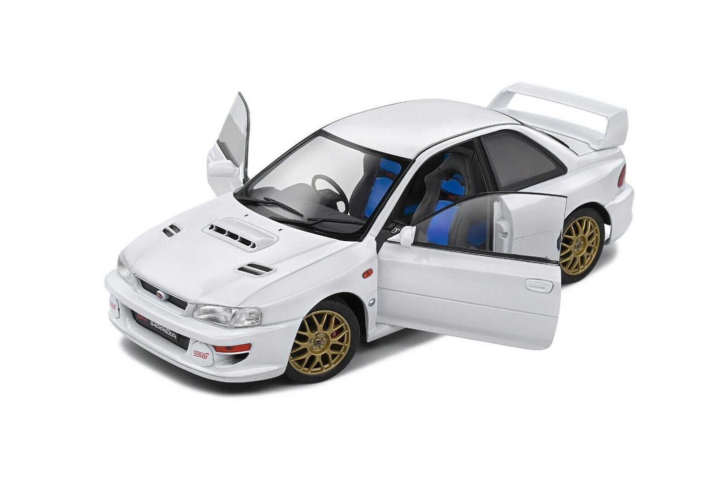 1/18 scale 1998 SUBARU IMPREZA 22B  - Pure White - Diecast Model Car by SOLIDO