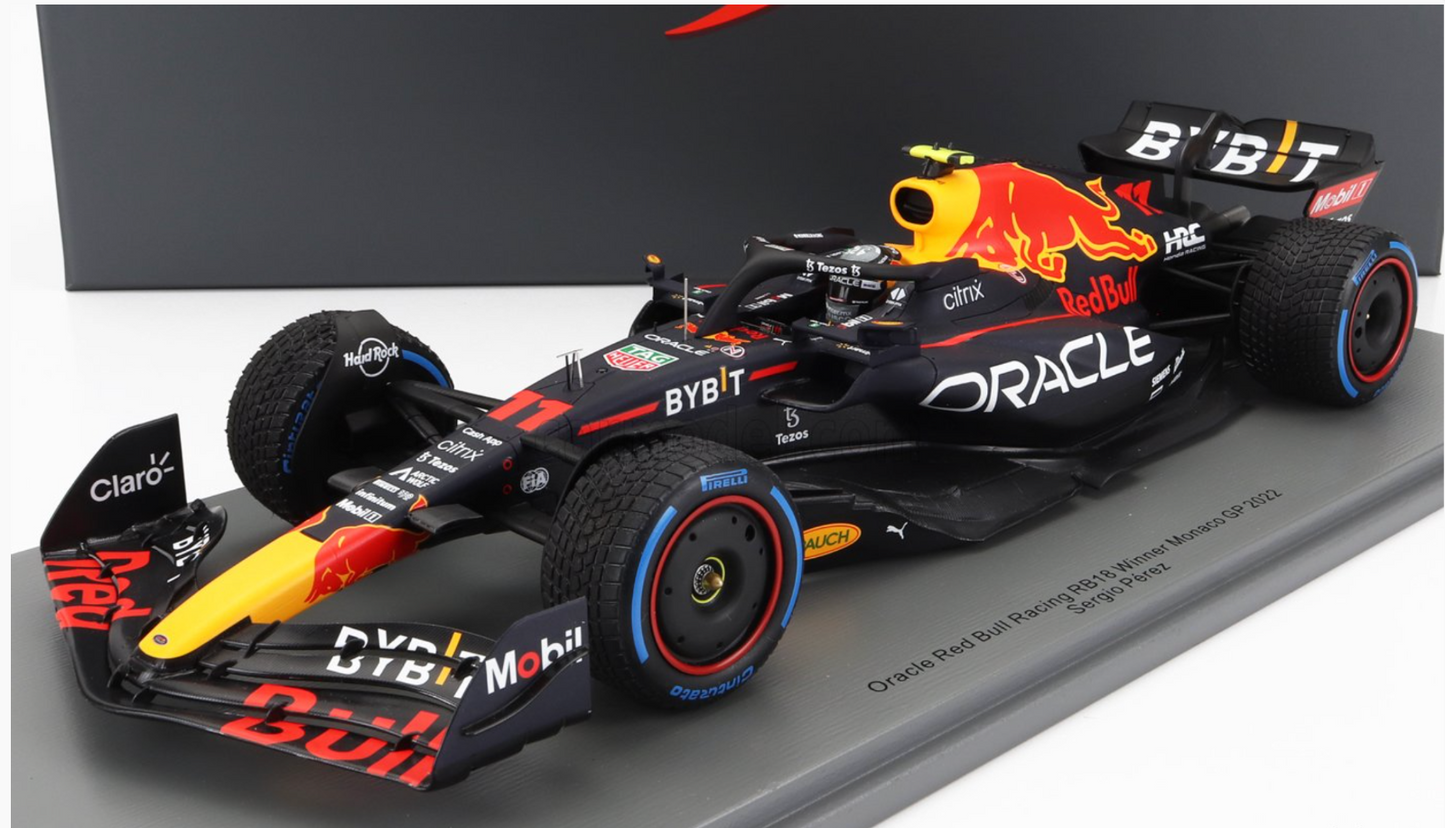 1/18 Spark 2022 Red Bull Racing RB18 #11 Sergio Perez Monaco GP Winner