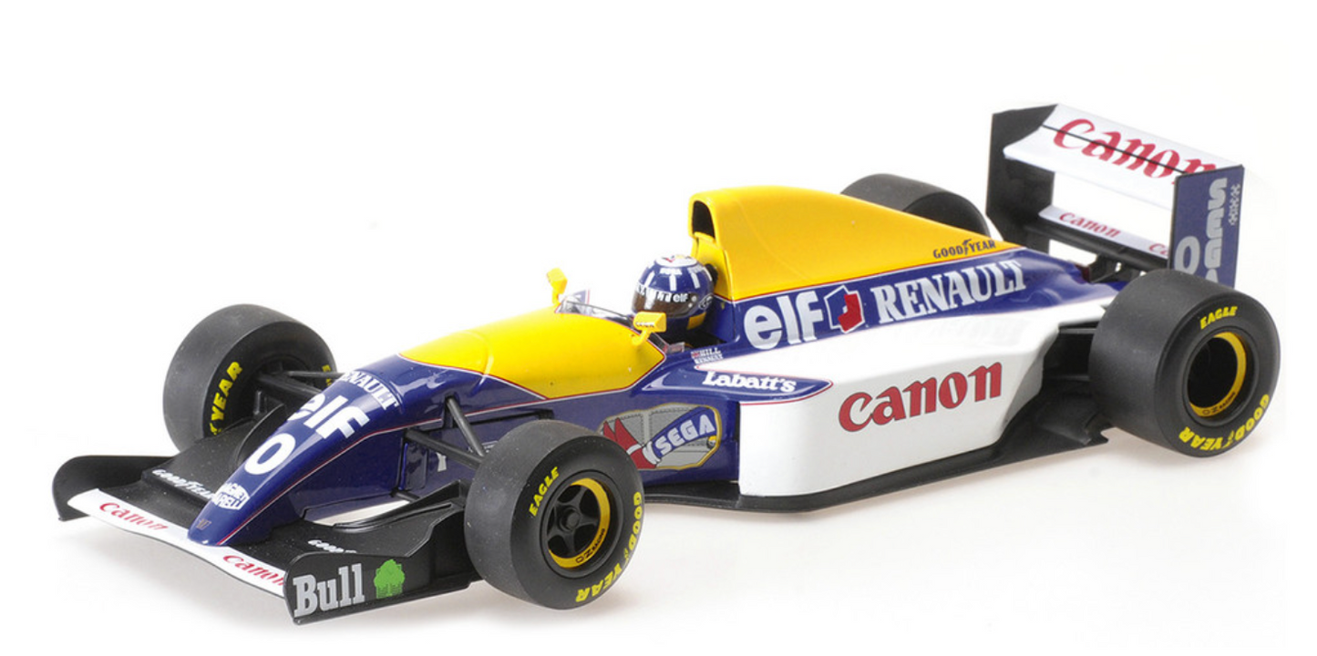 Williams Renault FW15C 1993 Damon Hill #0  1/18 MINICHAMPS Diecast Model Car