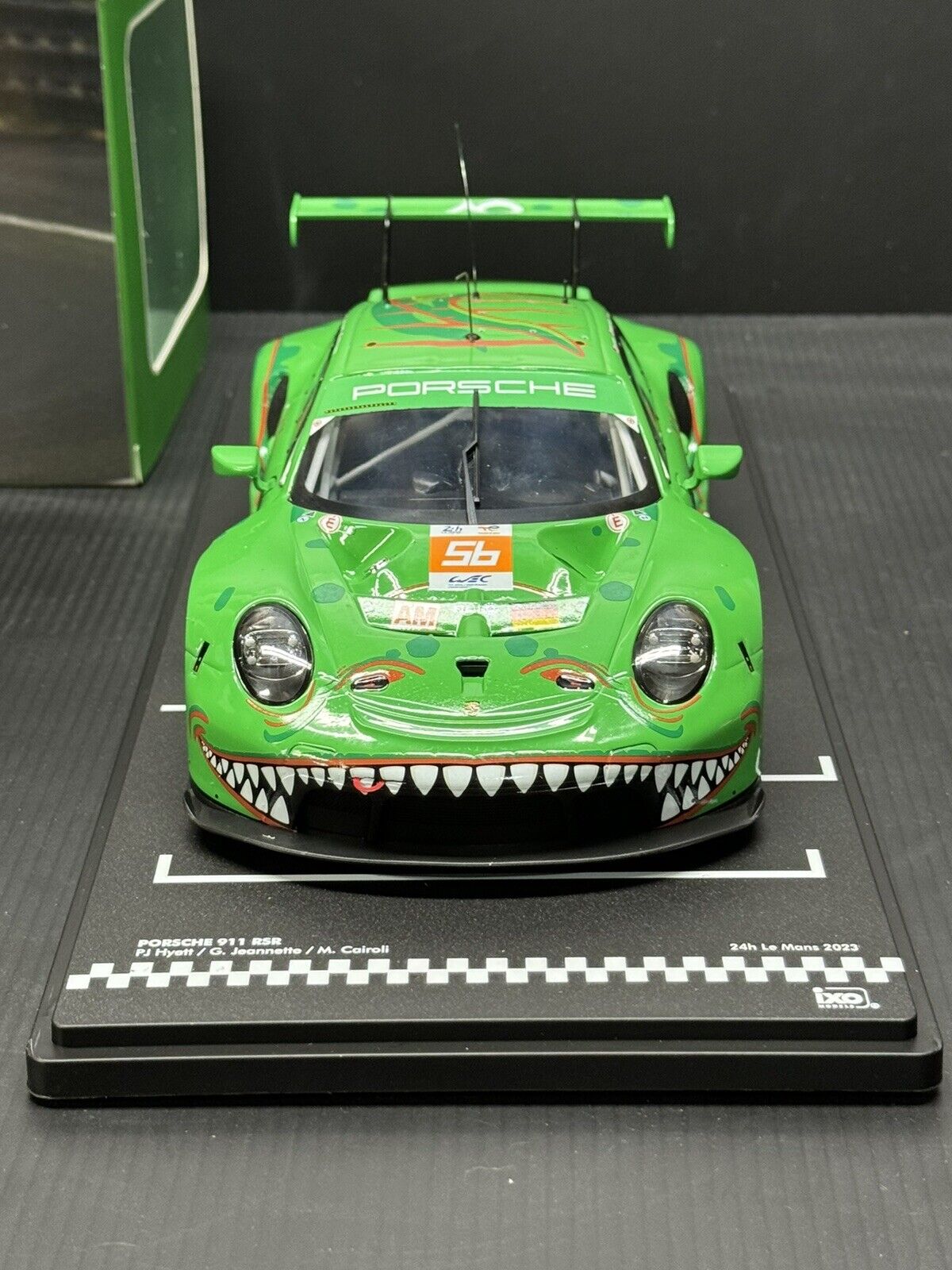 Porsche 911 RSR #56 Lemans  24Hr. 2023 AO Racing "Rexy" 1/18 Scale by IXO