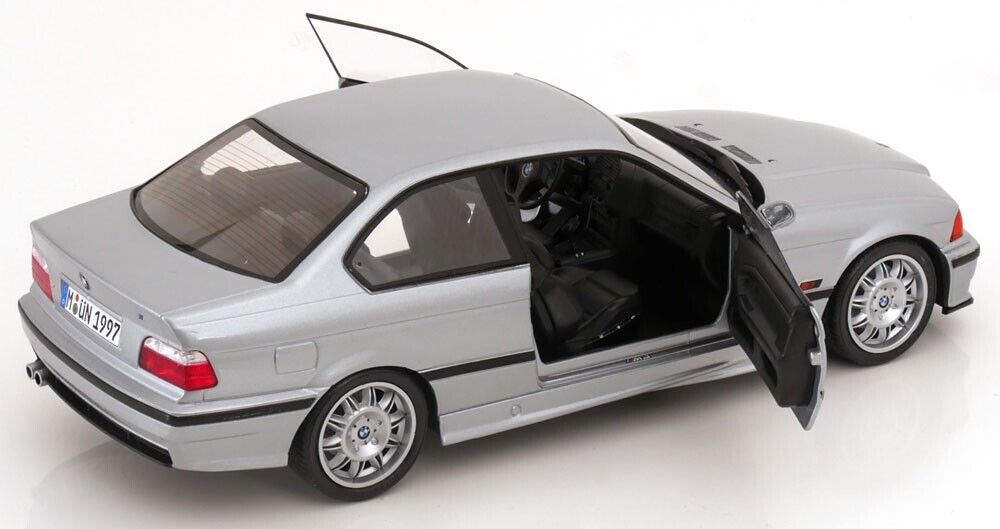 1/18 scale 1996 E36 BMW M3 in Artic Silver Model Car by SOLIDO