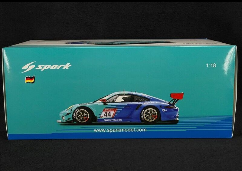 1/18 Scale Spark 911 991-2 GT3 R TEAM FALKEN MOTORSPORT #44 2021 24h NURBURGRING