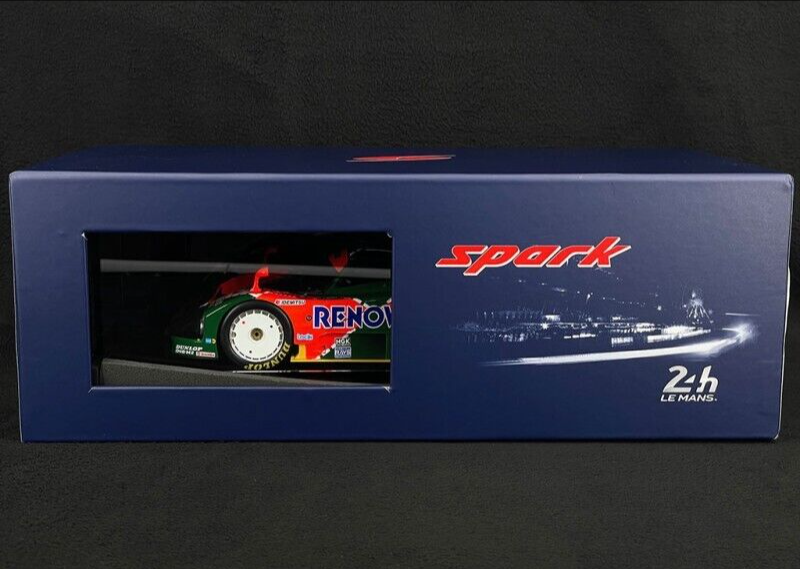 1991 Mazda 787b 24h Le Mans Winner 1/18 Scale Model Car w/ Display Case by Spark