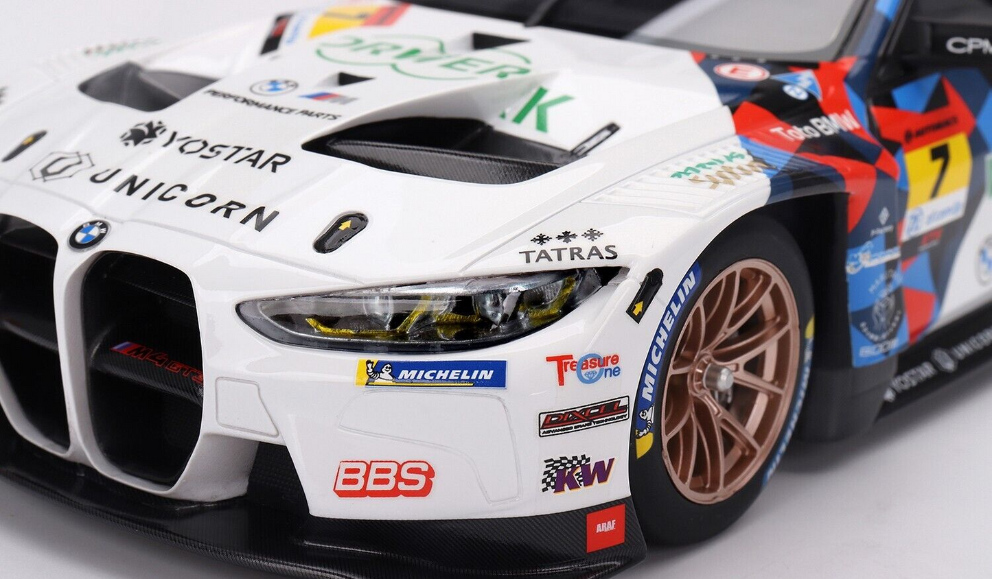 1/18 Scale Top Speed BMW M4 GT3 No.7 "Studie BMW M4" BMW M Team Model Car