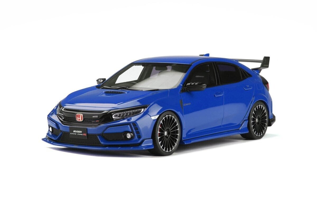 1/18 Scale Otto Mobile 2017 Honda Civic FK8 Type R Blue Model Car