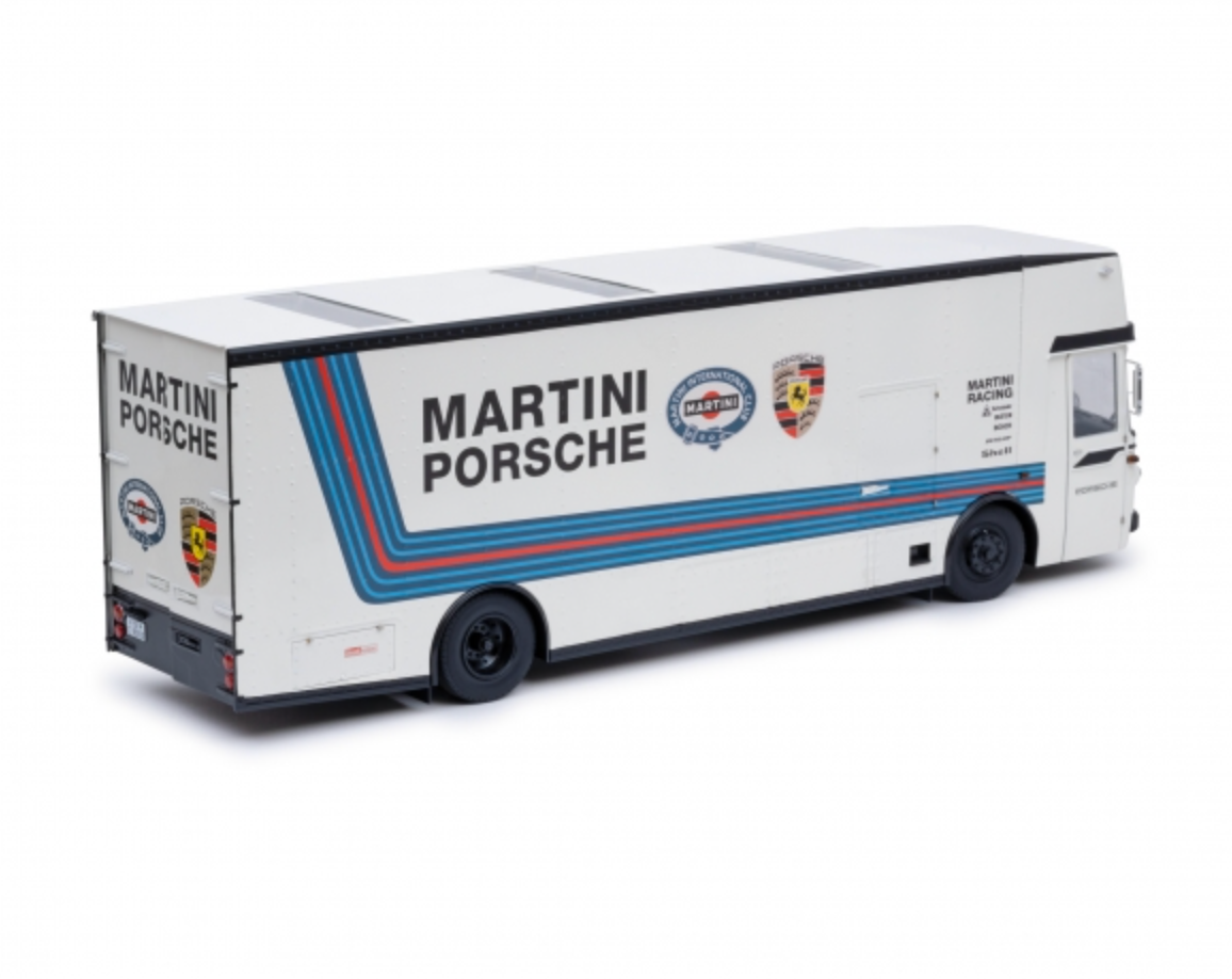 Mercedes-Benz 0 317 Martini Porsche Transporter 1/18 Scale Diecast Model Schuco