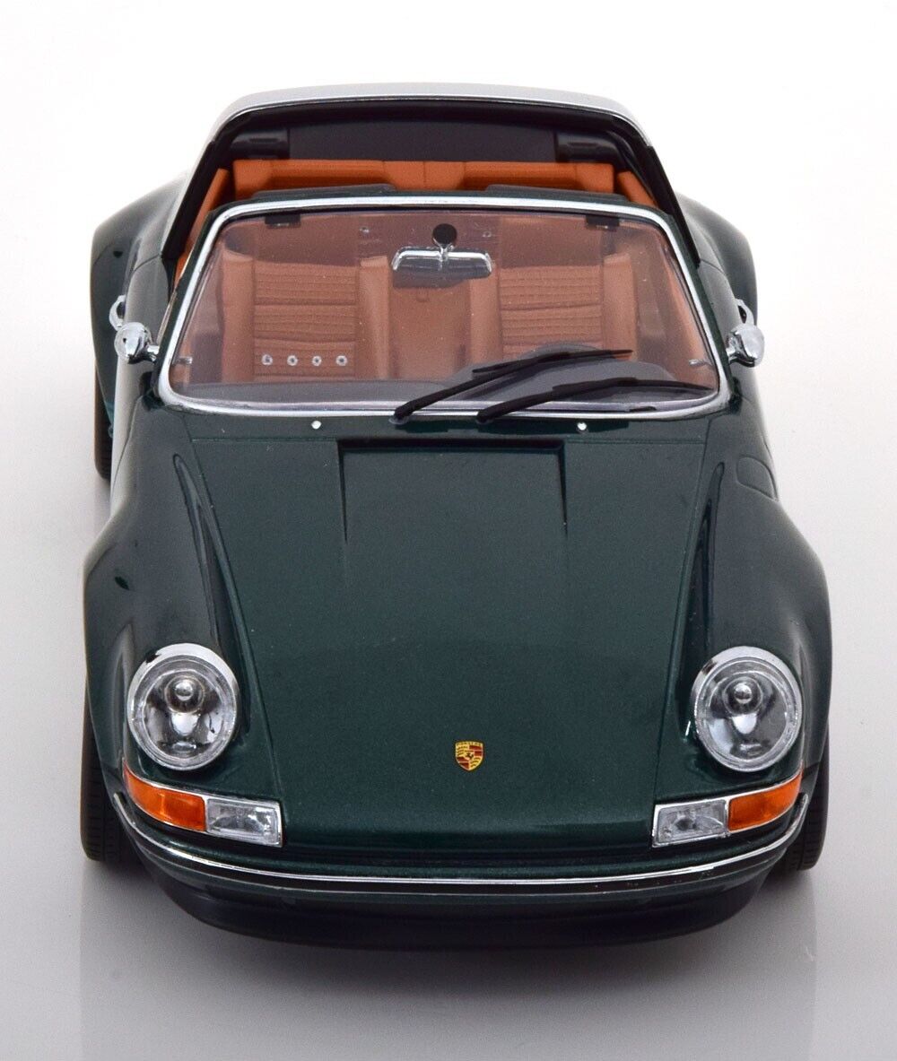 Singer Porsche 911 Targa Green Model Car 1/18 Scale KK SCALE MODELS