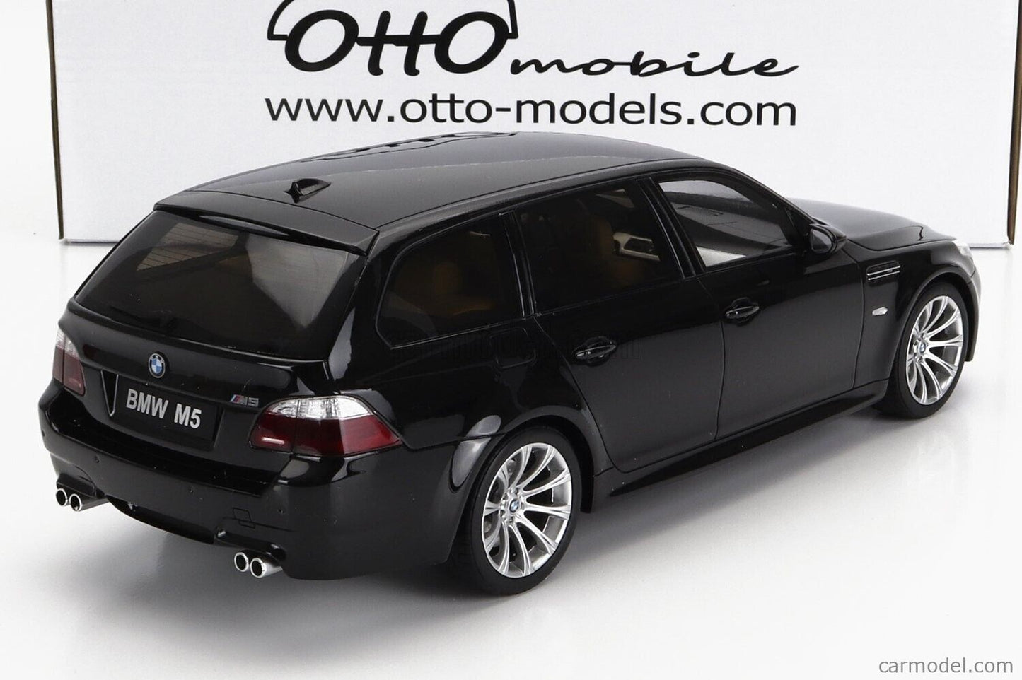 2004 BMW E61 M5 WAGON BLACK SAPPHIRE METALLIC 1/18 MODEL CAR BY OTTO MOBILE