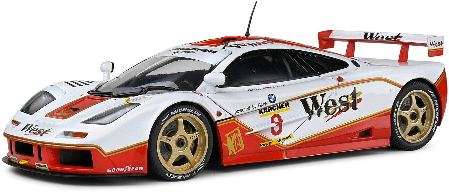 1/18 SCALE MCLAREN F1 GT-R SHORT TAIL 1995 BPR GT SERIES MODEL CAR by SOLIDO