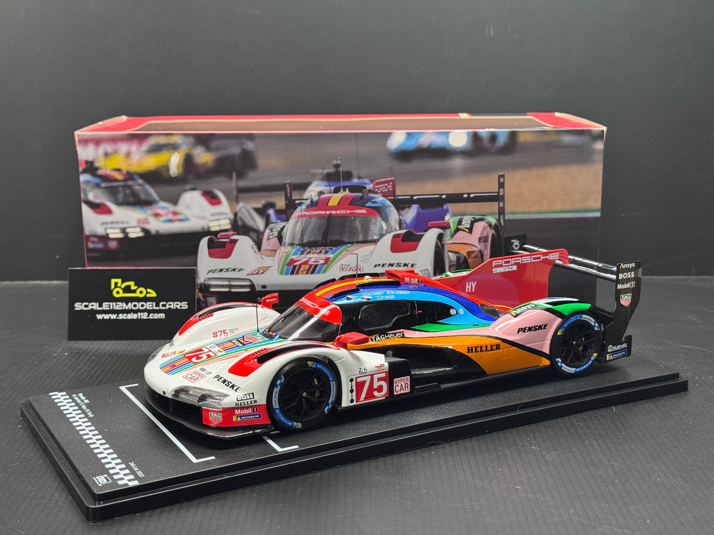 1/18 Scale IXO Porsche 963 LMDH #75 Penske Motorsport 24h Le Mans 2023