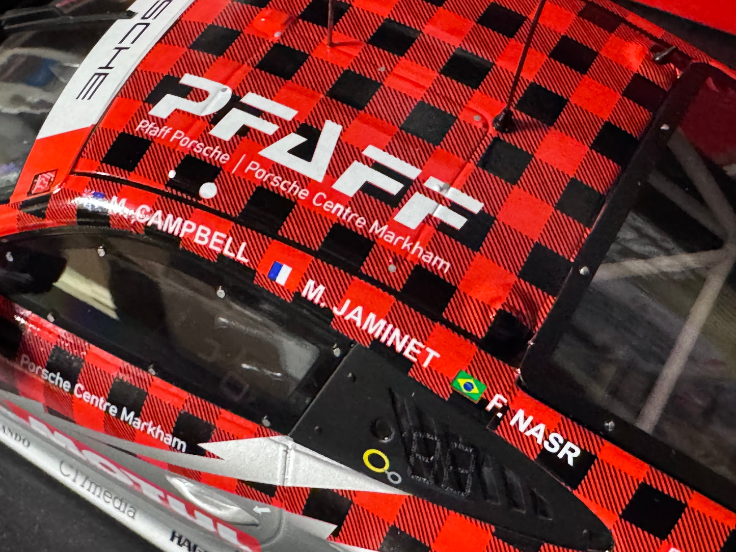 IXO Porsche GT3 R #9 Winner GTD 24h Daytona 2022 Pfaff Motorsports 1/18 Scale