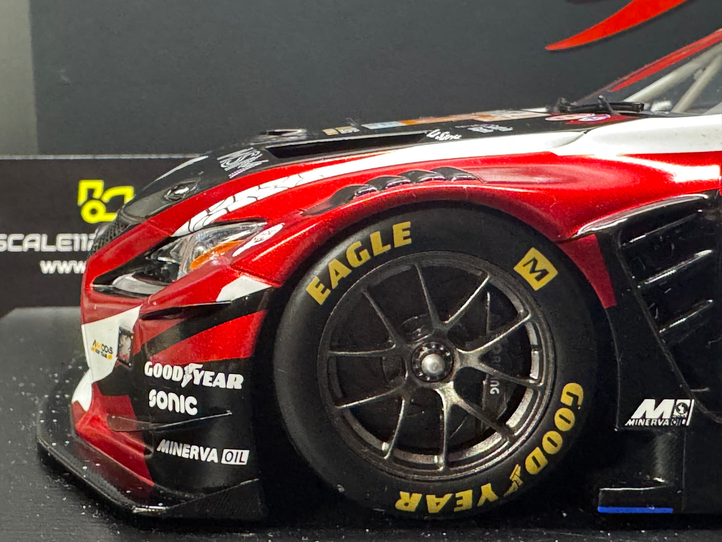 LEXUS RC F GT3 #78 24H Le Mans 2024 1/18 Scale Model by Spark w/ Display Case 18S448