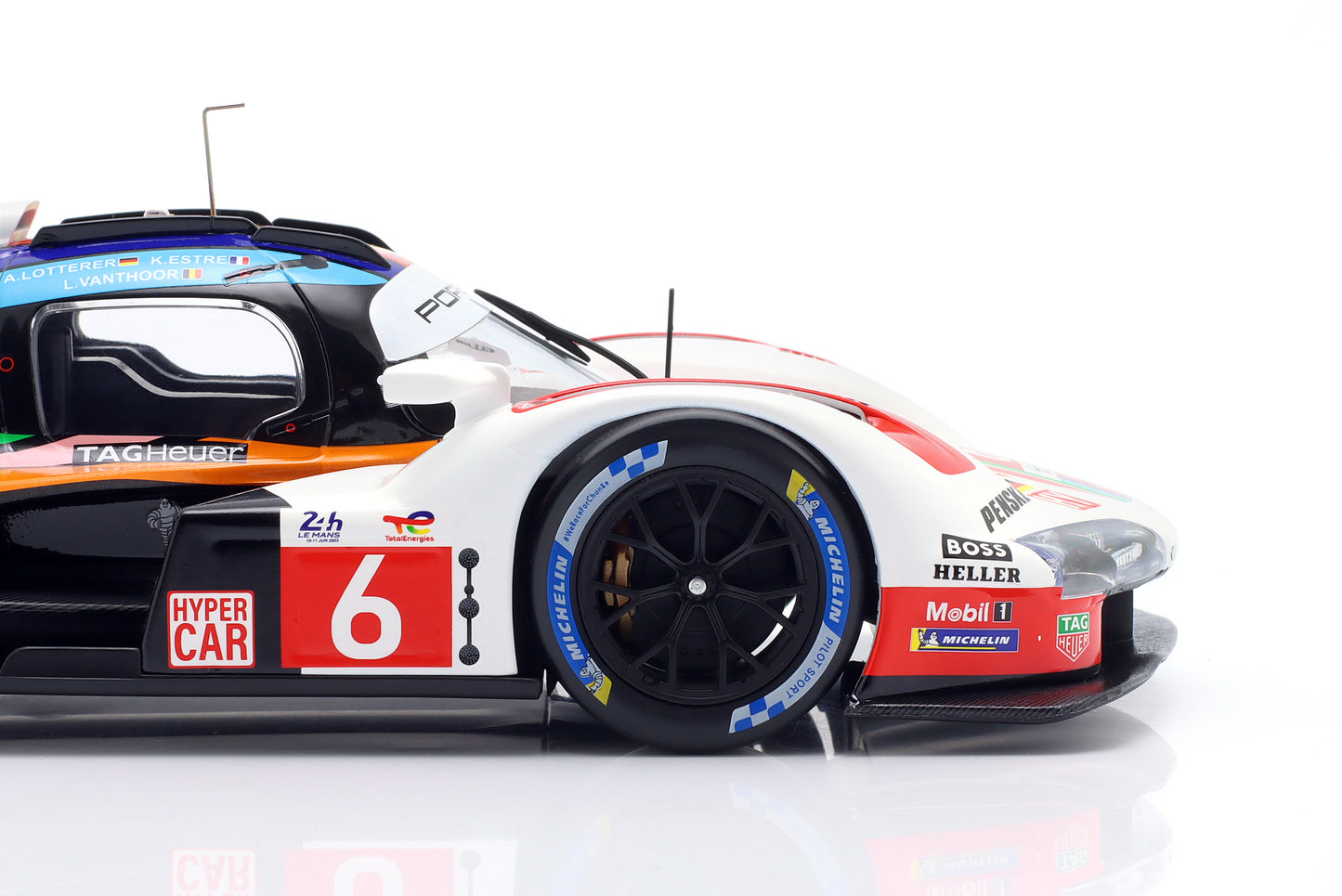 1/18 Scale IXO Porsche 963 LMDH #6 Penske Motorsport 24h Le Mans 2023 LEGT963-LM003