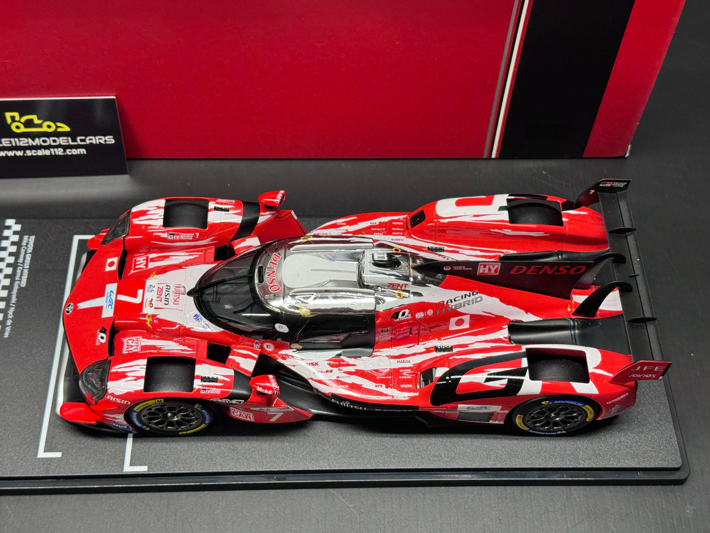 1/18 SCALE TOYOTA GR010 HYBRID #7 - 24H LE MANS 2025 5th - MODEL BY IXO