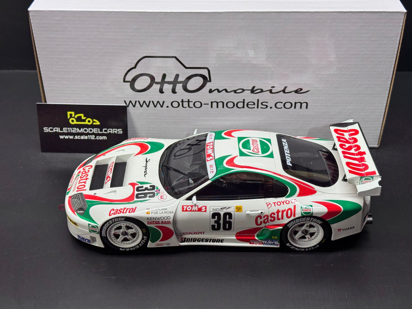 TOYOTA SUPRA RACING GT500 JGTC - 1997 1/18 SCALE MODEL CAR BY OTTO MOBILE OT494