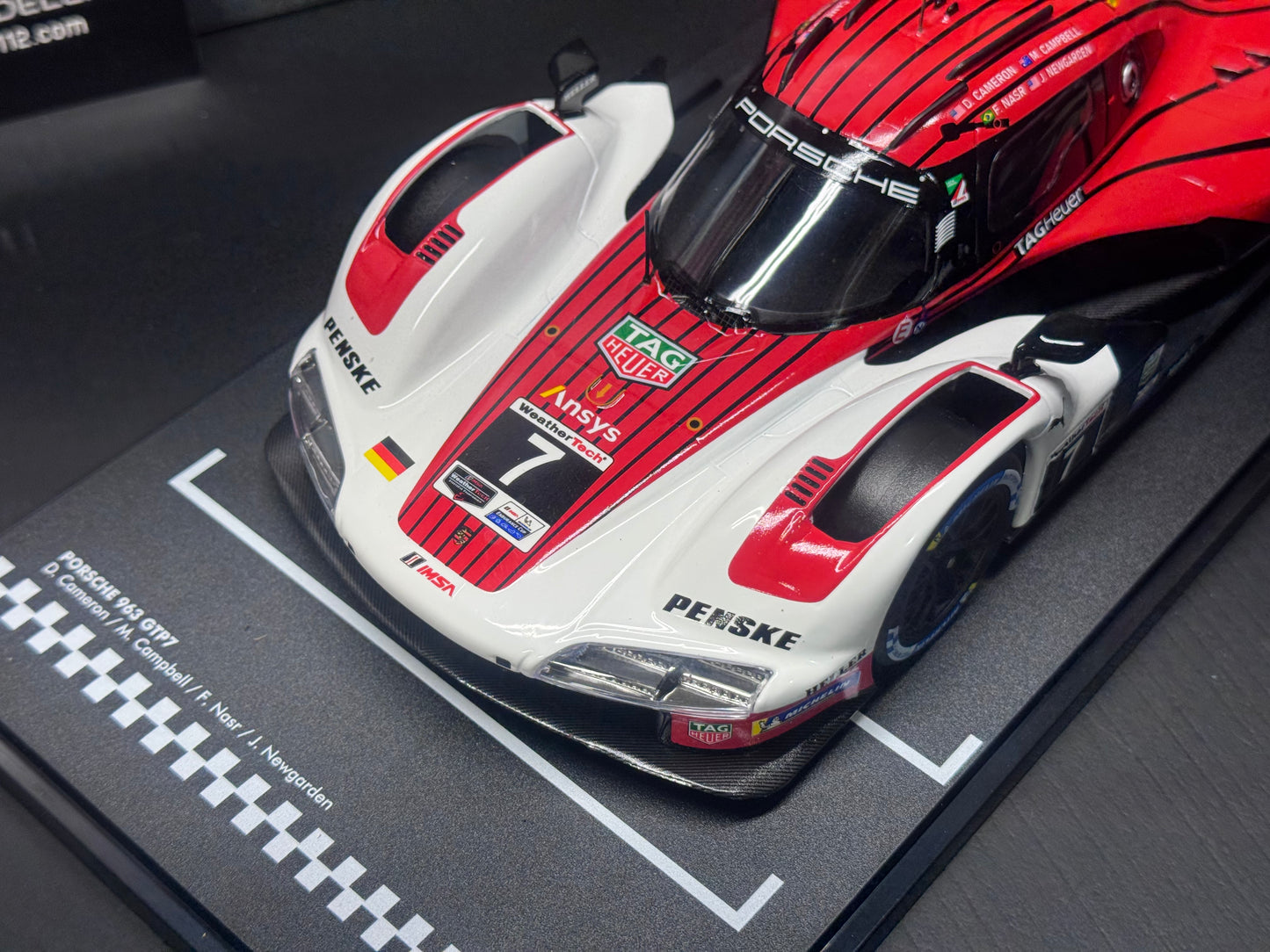 1/18 Scale IXO Porsche 963 LMDH #7 Penske Motorsport Winner 24h Daytona 2024