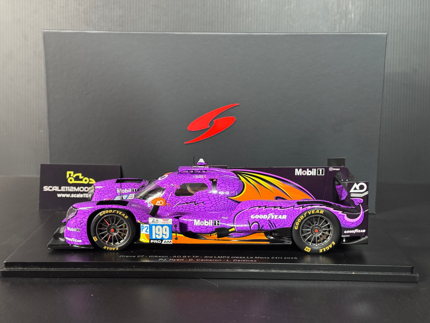 1/18 Scale Spark AO Racing Spike 2025 Le Mans Model Car