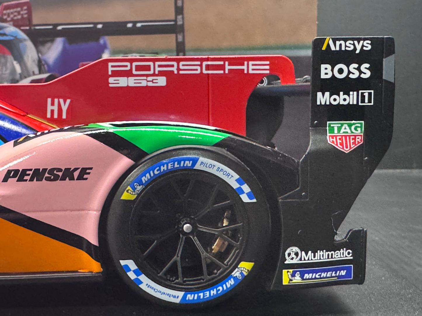1/18 Scale IXO Porsche 963 LMDH #75 Penske Motorsport 24h Le Mans 2023