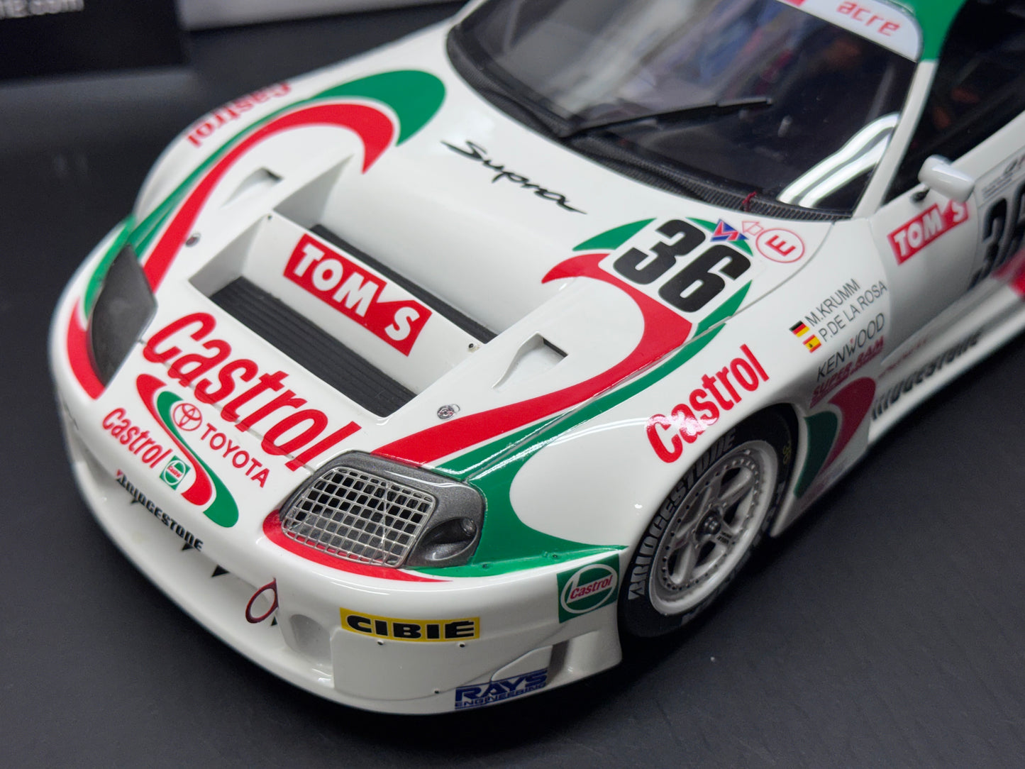 TOYOTA SUPRA RACING GT500 JGTC - 1997 1/18 SCALE MODEL CAR BY OTTO MOBILE OT494