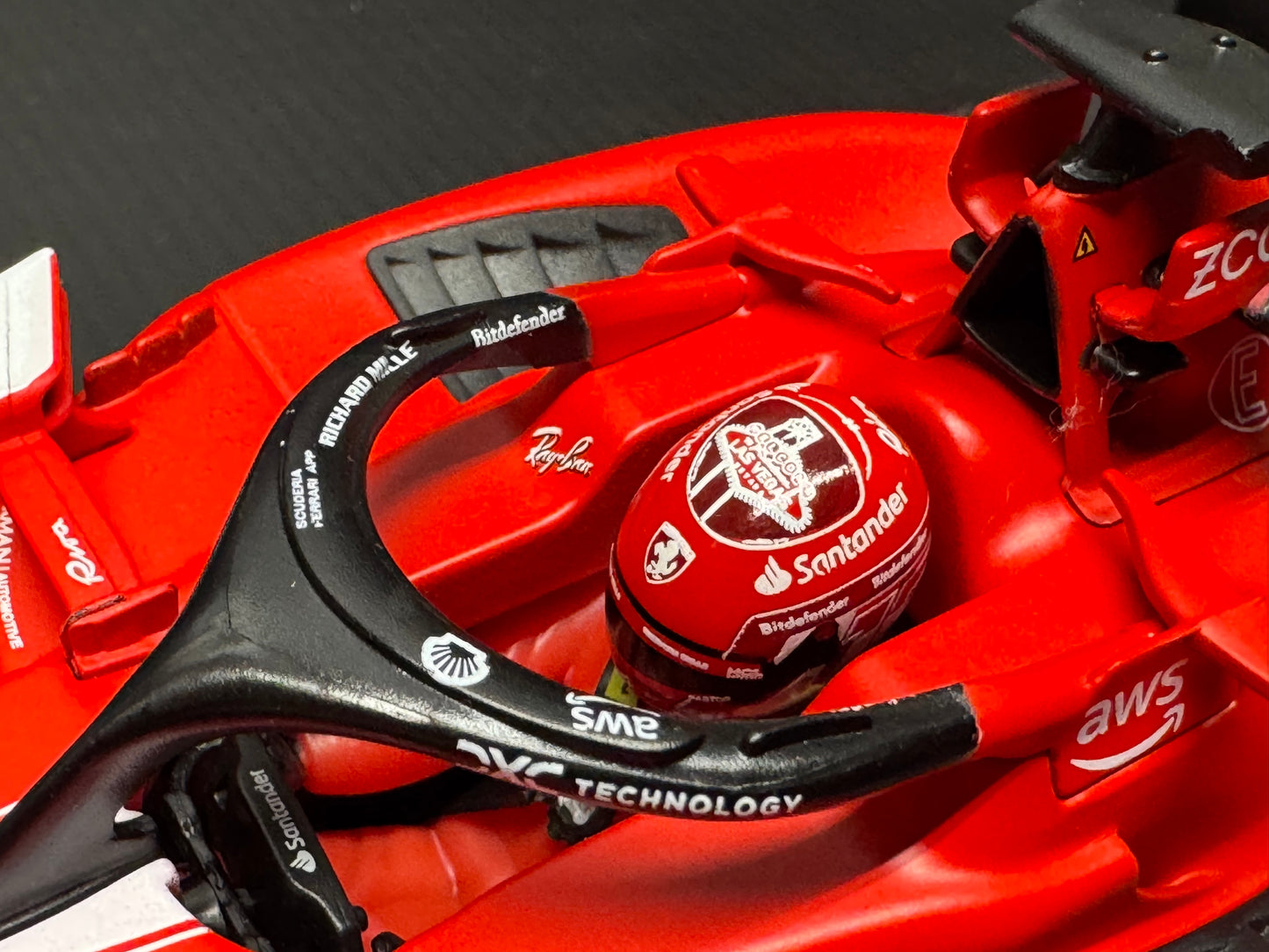 Ferrari SF-23 #16 Charles Leclerc Las Vegas GP 2023 1/18 Bburago Diecast Model