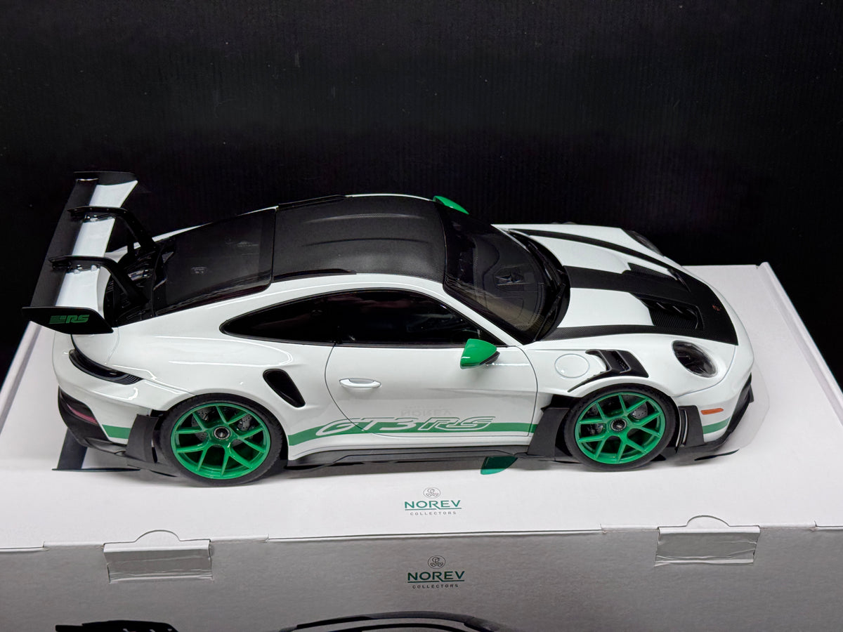 Porsche 911 992 GT3 RS Carrera RS Tribute Green 1/12 Scale Model Car by Norev