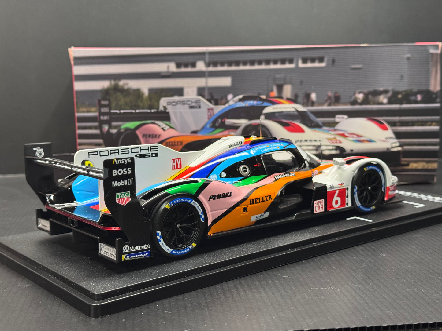 1/18 Scale IXO Porsche 963 LMDH #6 Penske Motorsport 24h Le Mans 2023 LEGT963-LM003