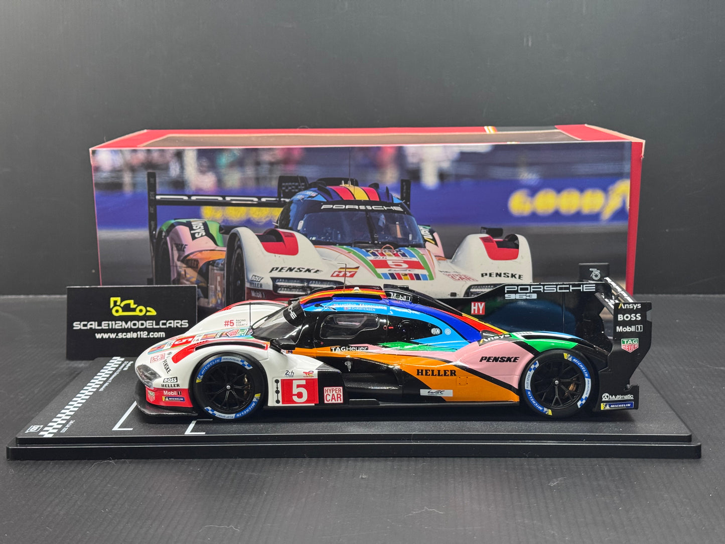 1/18 Scale IXO Porsche 963 LMDH #5 Penske Motorsport 24h Le Mans 2023 LEGT963-LM002