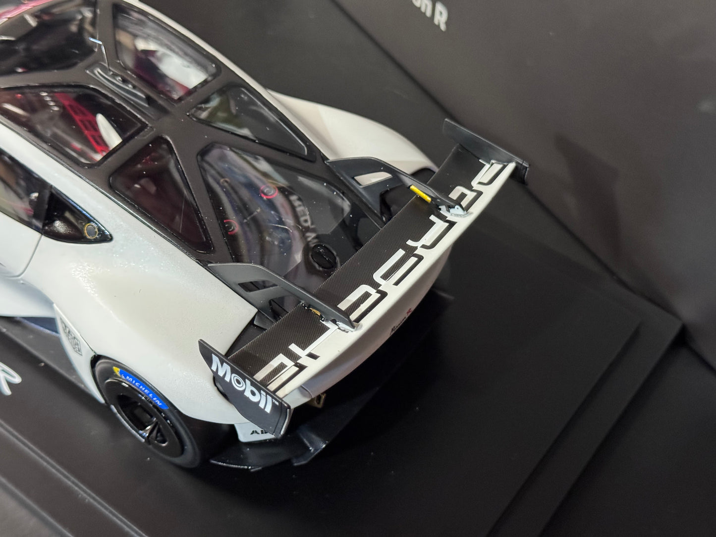 1/18 Scale Spark Porsche Mission R Dealer Edition with Display Case Ltd. to 750