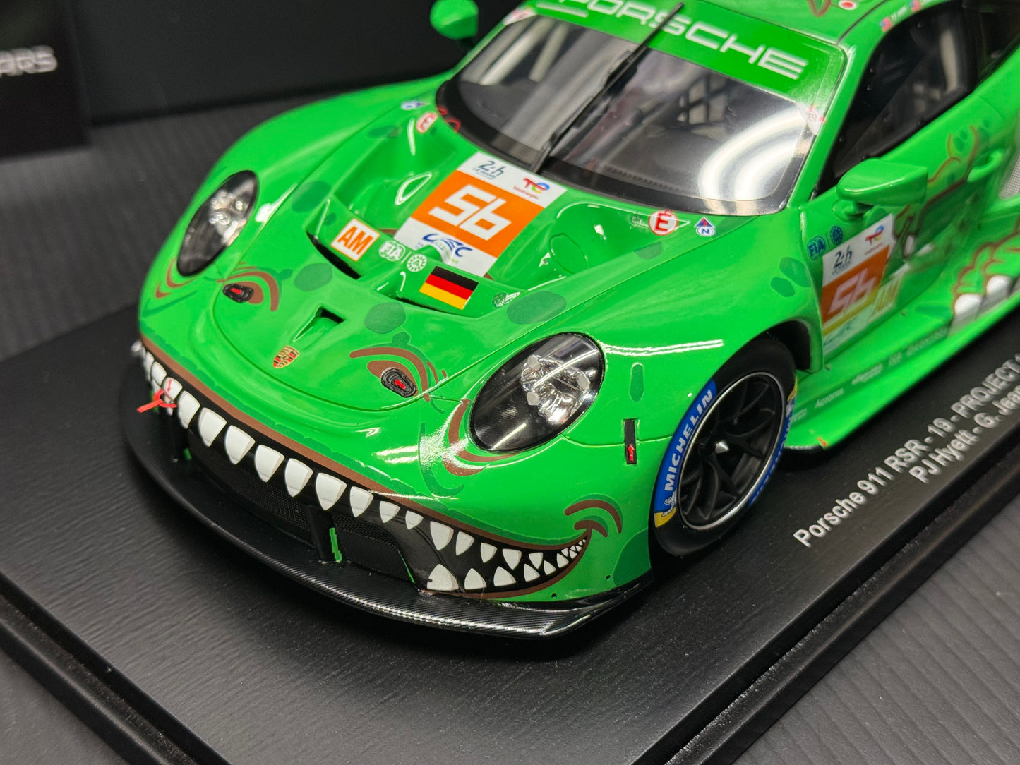 Porsche 911 RSR #56 Lemans  24Hr. 2023 AO Racing "Rexy" 1/18 Scale by Spark