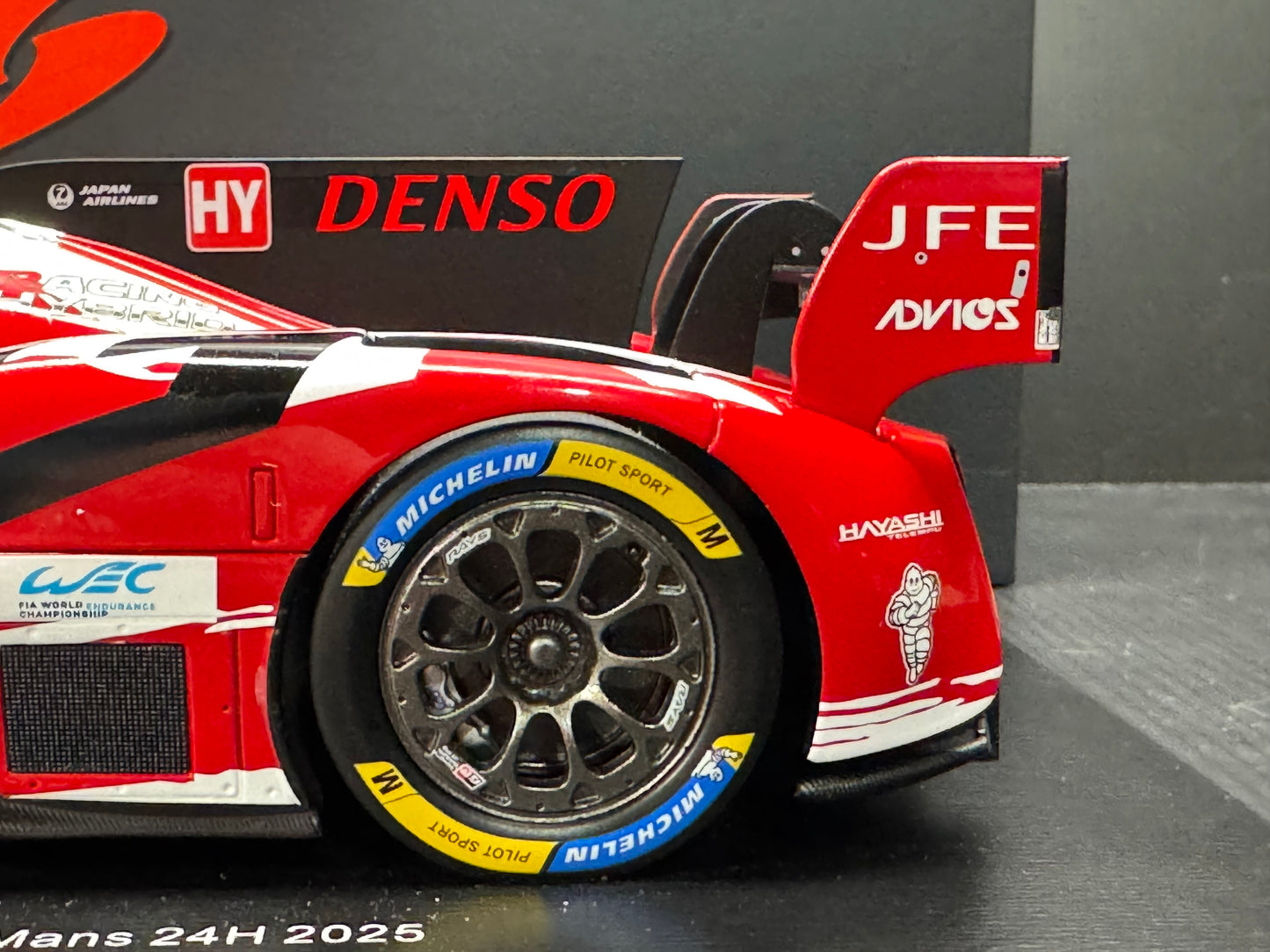 1/18 SCALE TOYOTA GR010 HYBRID #7 - 24H LE MANS 2025 5th - MODEL BY SPARK