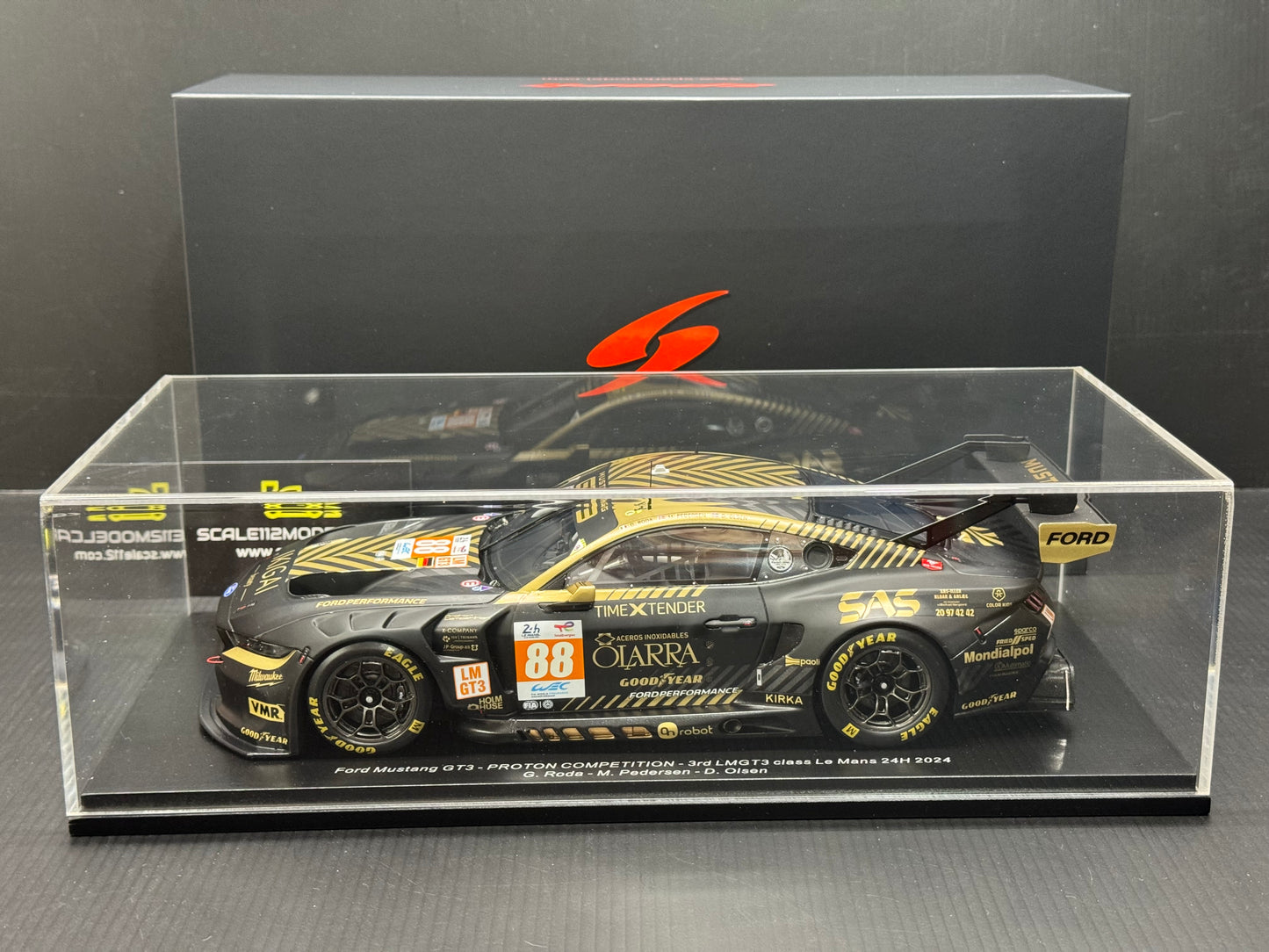 FORD MUSTANG GT3 PROTON COMPETITION #88 LeMans 24hr 2024 1/18 SPARK 18S661