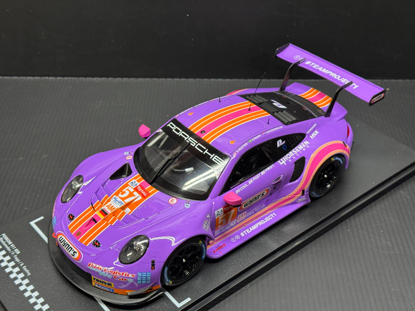 1/18 Scale IXO 911 GT3 RSR 991 24h of Le Mans 2020 #57 Wynns Livery