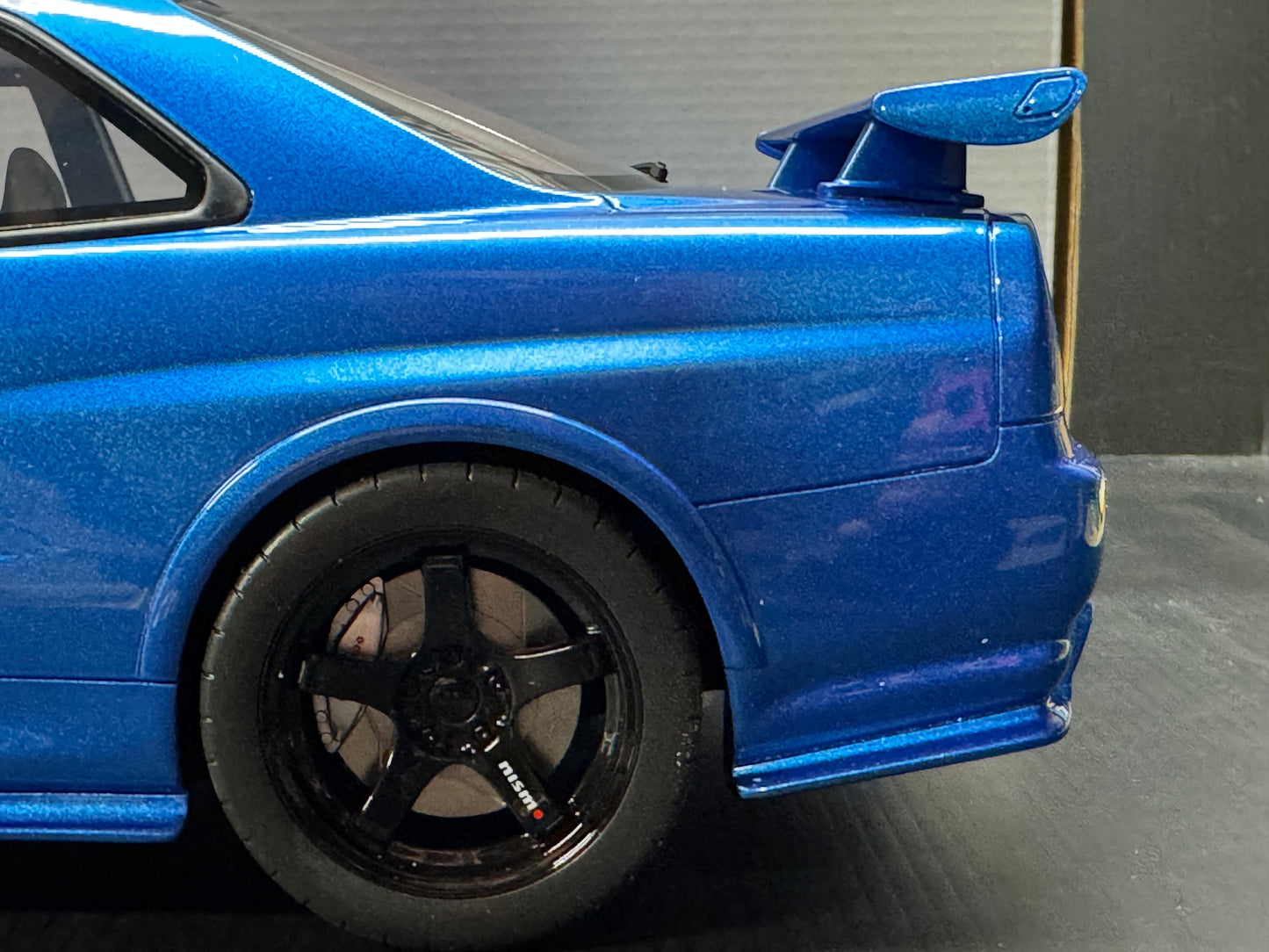 1/12 SCALE NISSAN NISMO (R34) GT-R Z-TUNE BAYSIDE BLUE MODEL CAR BY OTTO MOBILE