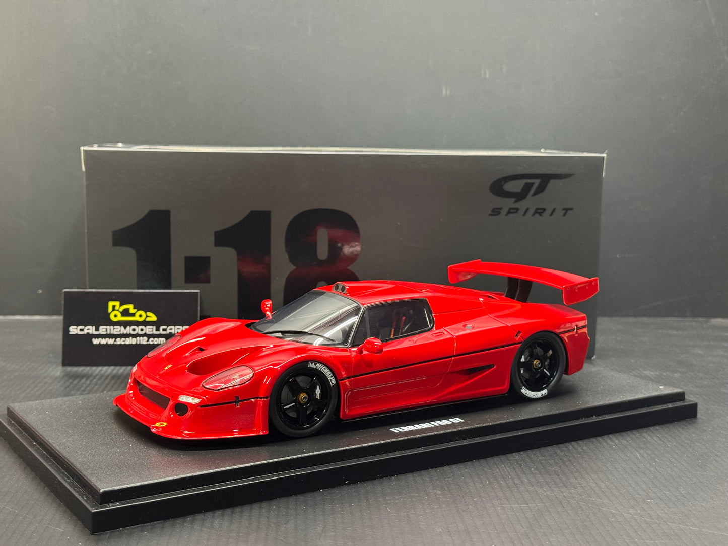 FERRARI F50 GT 1996 Red 1/18 Scale Model Car by GT Spirit