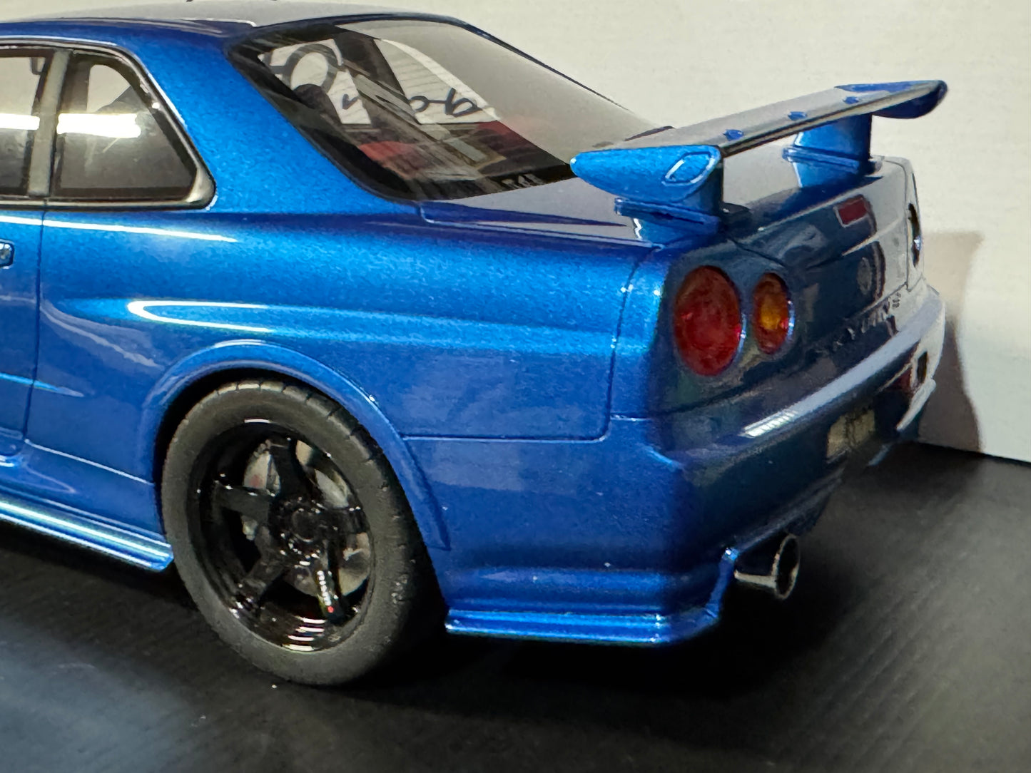 1/12 SCALE NISSAN NISMO (R34) GT-R Z-TUNE BAYSIDE BLUE MODEL CAR BY OTTO MOBILE