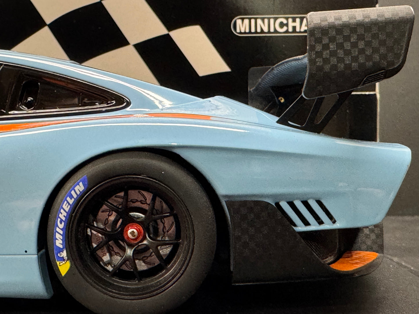 1/18 Scale Minichamps Porsche 935/19 Group South Gulf Blue Orange Diecast Model