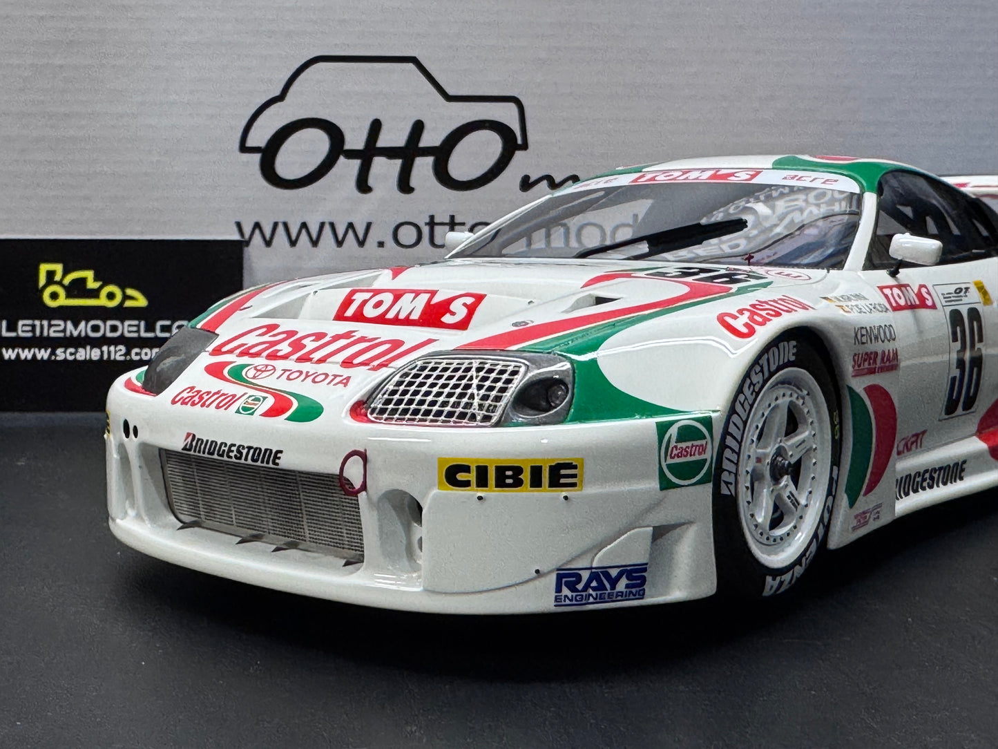 TOYOTA SUPRA RACING GT500 JGTC - 1997 1/18 SCALE MODEL CAR BY OTTO MOBILE OT494