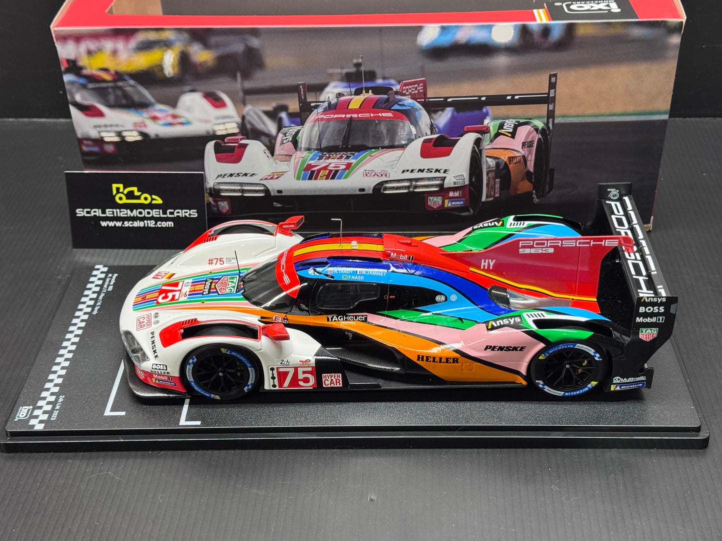 1/18 Scale IXO Porsche 963 LMDH #75 Penske Motorsport 24h Le Mans 2023