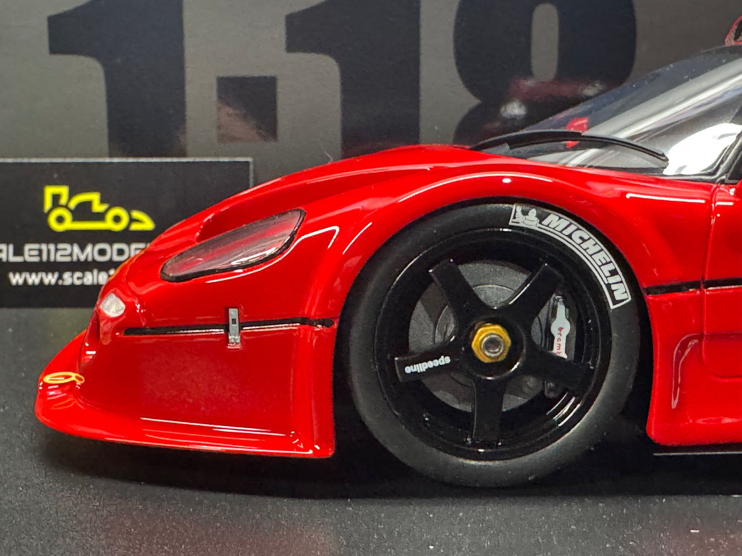 FERRARI F50 GT 1996 Red 1/18 Scale Model Car by GT Spirit