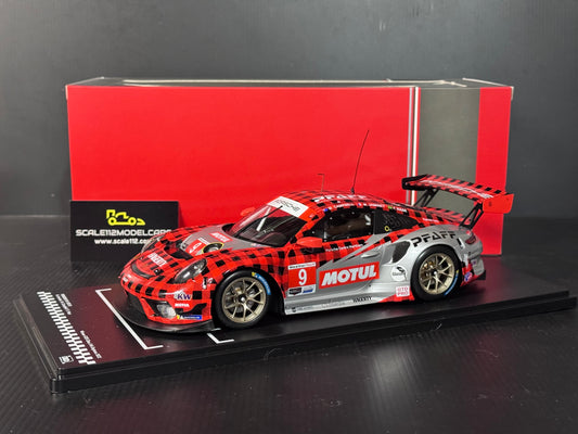 IXO Porsche GT3 R #9 Winner GTD 24h Daytona 2022 Pfaff Motorsports 1/18 Scale