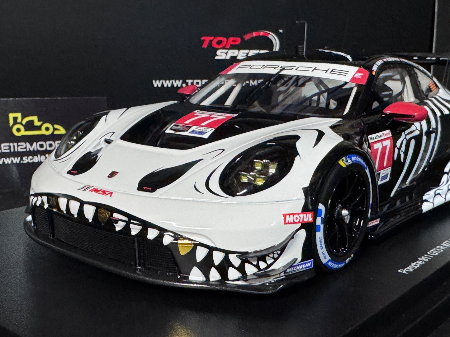 Porsche GT3 R AO Racing Rexy Skeleton #77 2025  Petit Le Mans 1/18 Top Speed