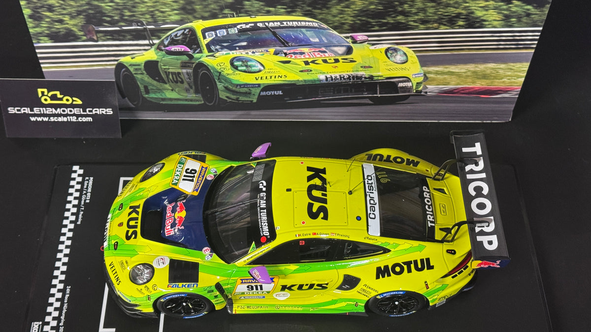 Porsche 911 GT3 R #911 2nd 24h Nürburgring 2025 Manthey Grello 1/18 Scale IXO