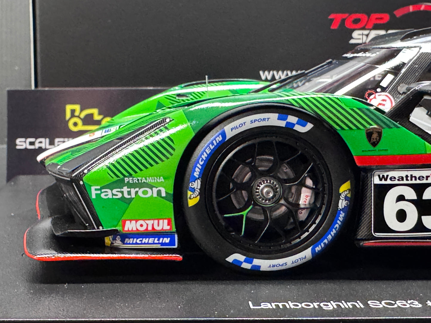 LAMBORGHINI SC63 3.8L V8 TURBO 24 Hours of Daytona 2025 #63 1/18 Scale Top Speed