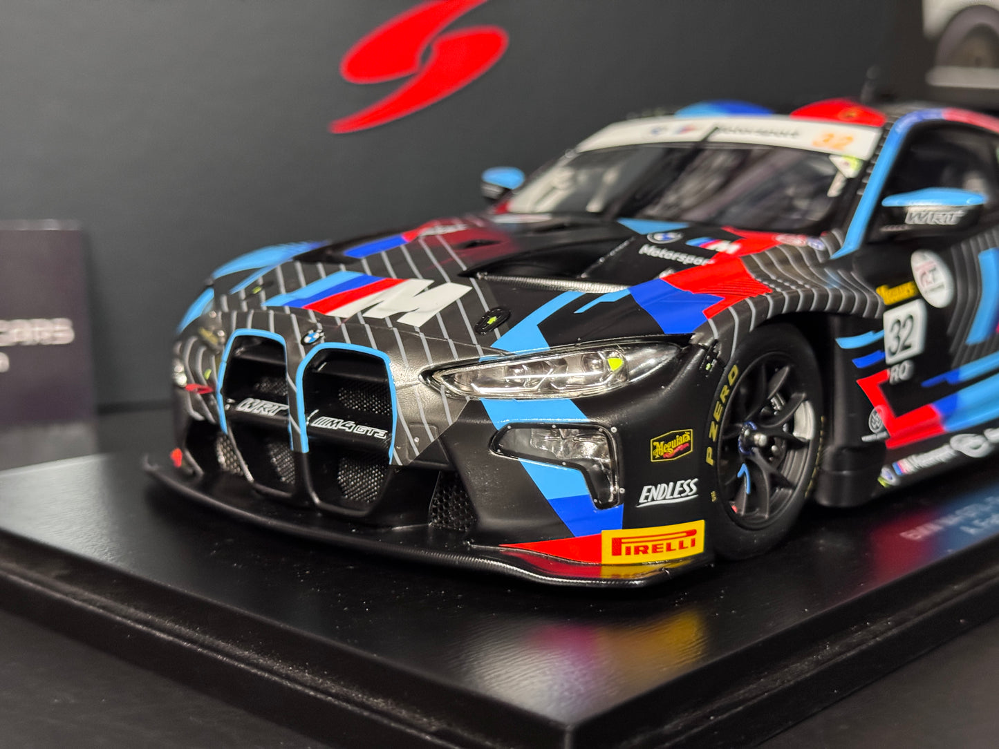 M4 GT3 TEAM WRT #32 24h WINNER 12h BATHURST 2025 1/18 SCALE MODEL BY SPARK